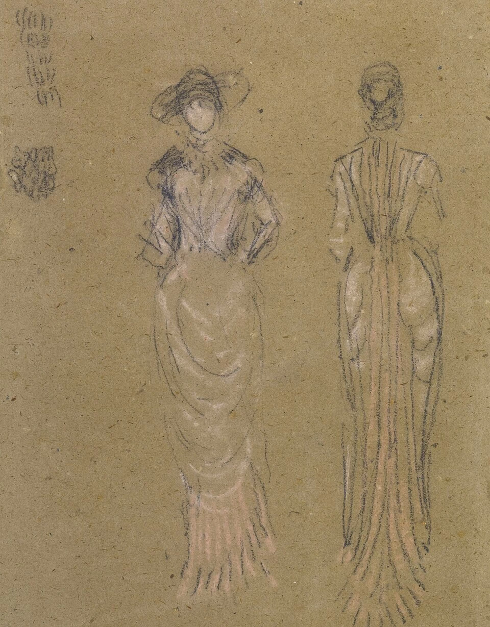 Ames McNeill Whistler - 102, Studi per un ritratto